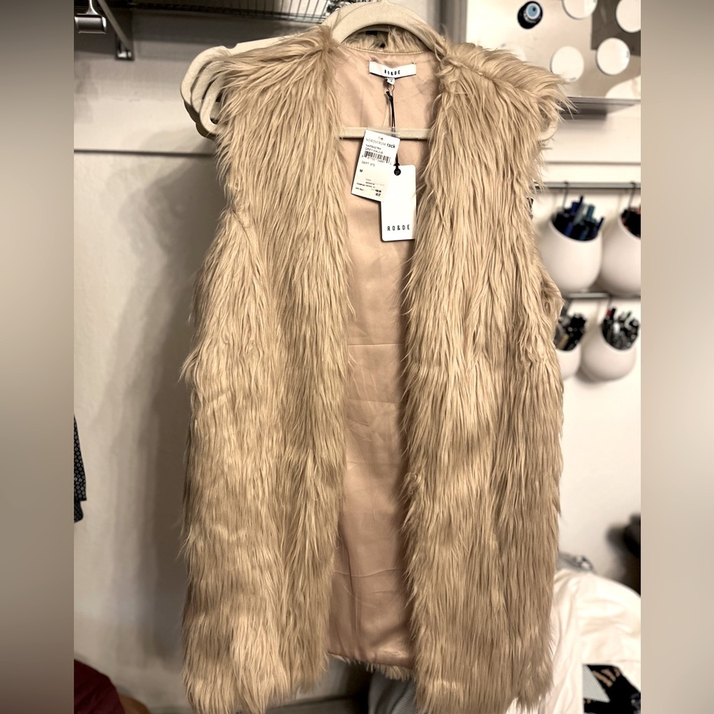 Faux Fur long vest